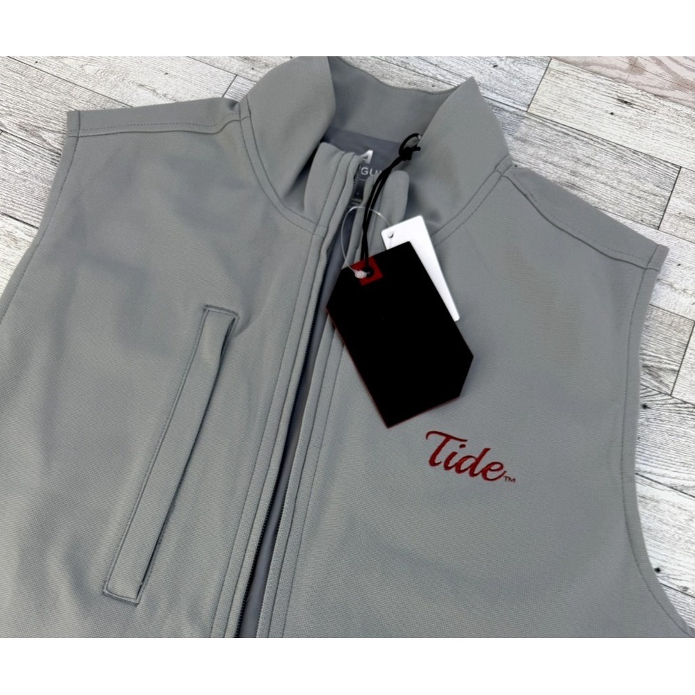NWT $80‎ Alabama Crimson Tide Men's Gray Antigua Full Zip Vest Size SMALL
